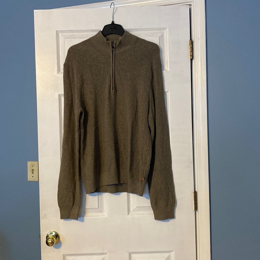 Izod mens quarter zip sweater; size XXL
